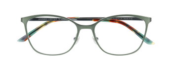 Auf diesem Bild sehen Sie die Korrektionsbrille 6921 von Prodesign Denmark in der Farbe Grün.